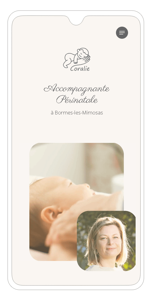 site Wordpress version smartphone - page accueil