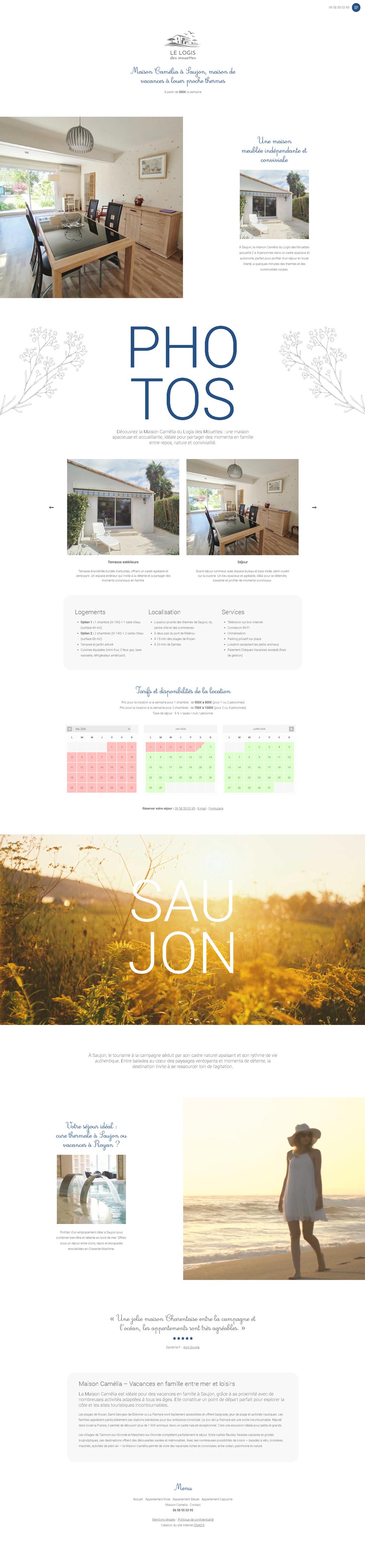 site internet location saisonniere saujon - page la region