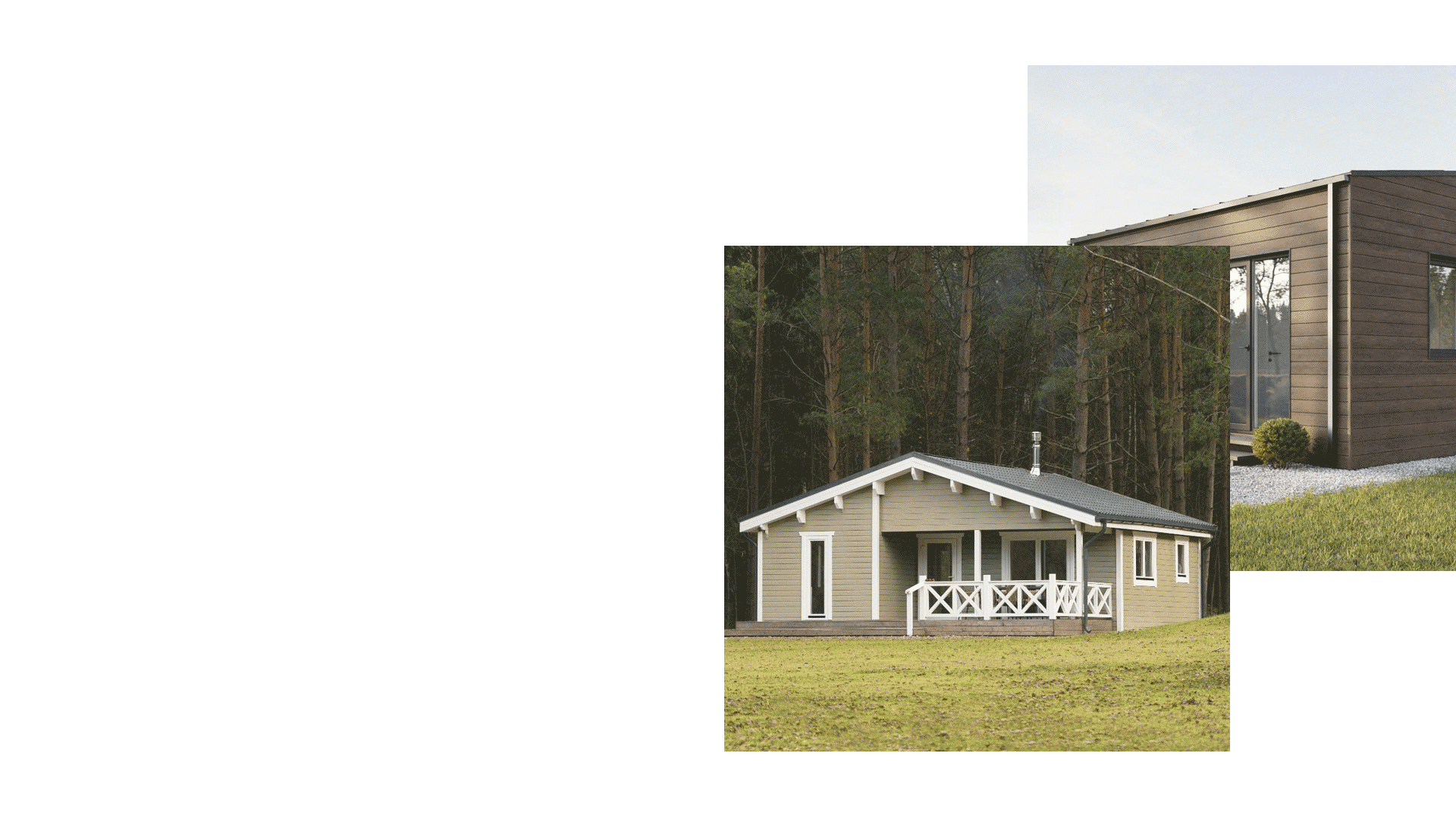 Réalisation d'un chalet en bois situé en forêt